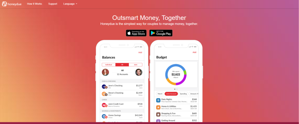 Honeydue AI Budgeting App for Couples in USA
